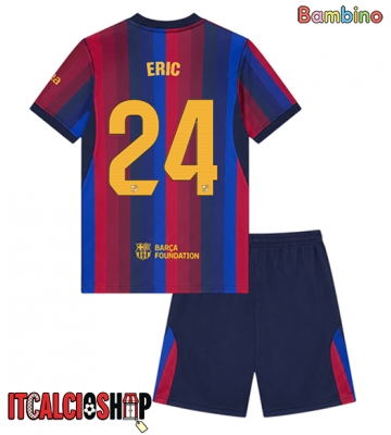 Barcelona Eric Garcia #24 Prima Maglia Bambino 2026-27 Manica Corta (+ Pantaloni corti)